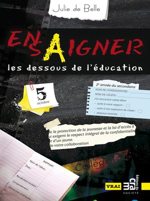 cover image of Ensaigner, les dessous de l'éducation